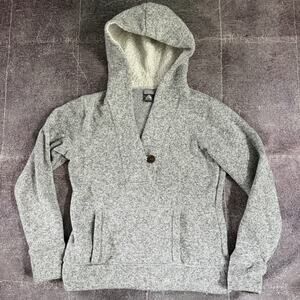 Women's Vintage Y2K Nike ACG Heather Gray Pullover Fleece Hoodie Sweatshirt Sz L